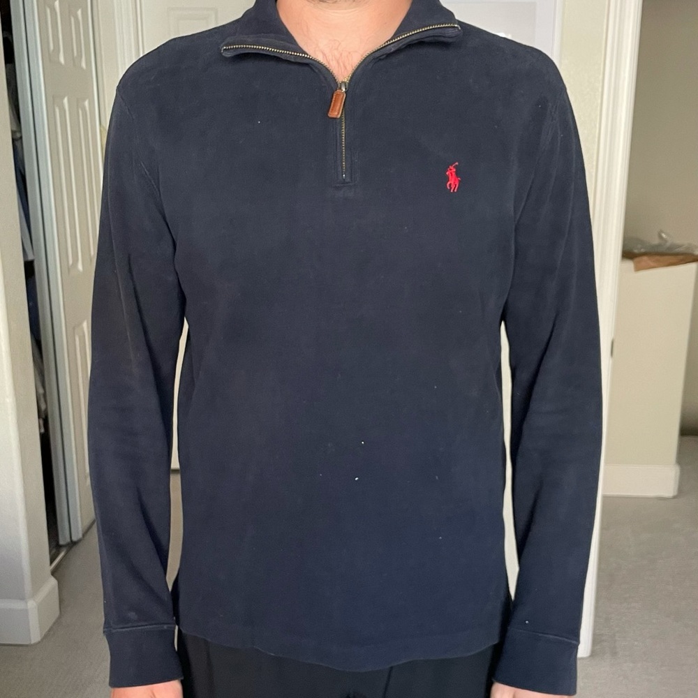 Ralph Lauren Luxury Jersey Quarter Zip